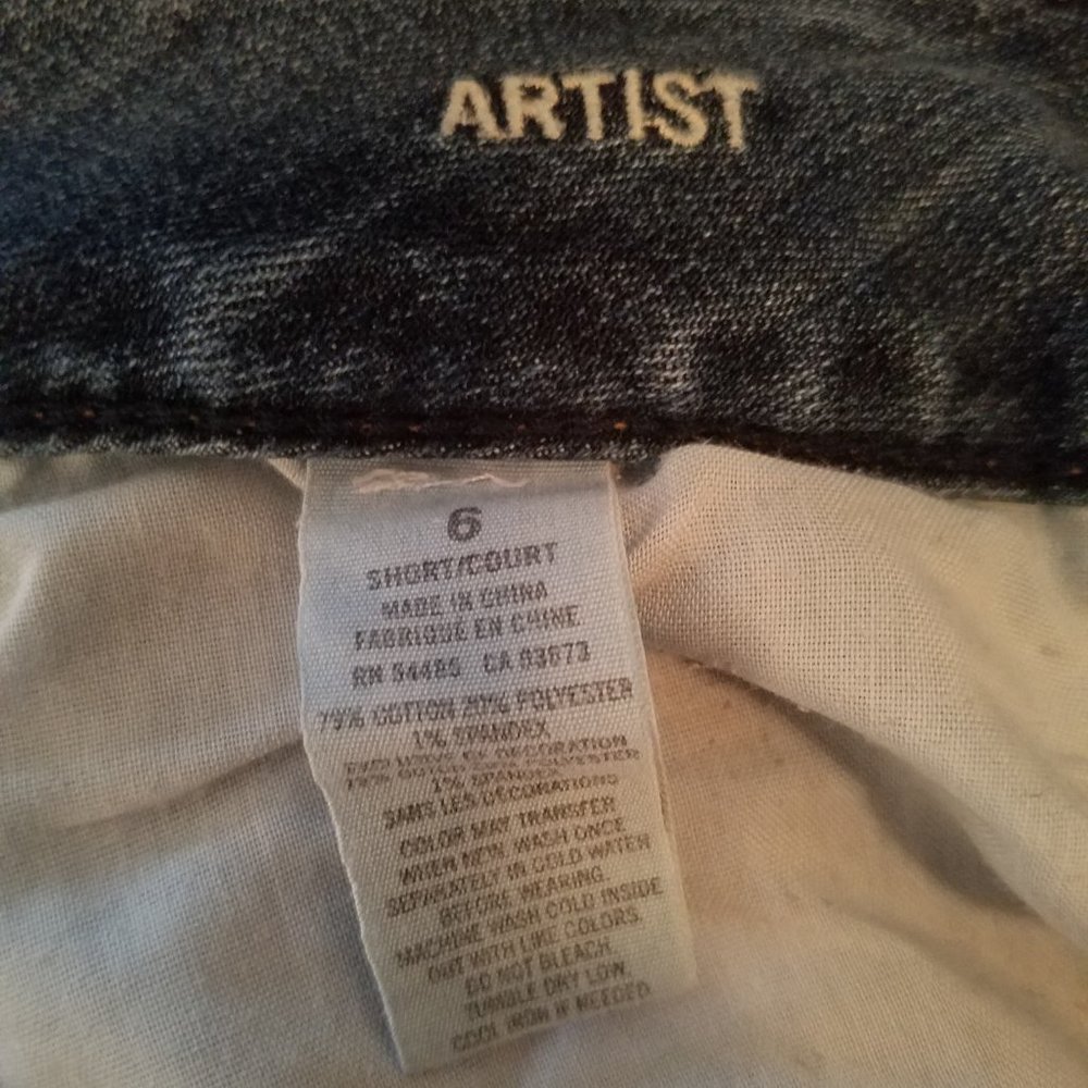 AE American Eagle Artist Super Stretch Jeans Size 6 Short 6S - Picture 6 of 7